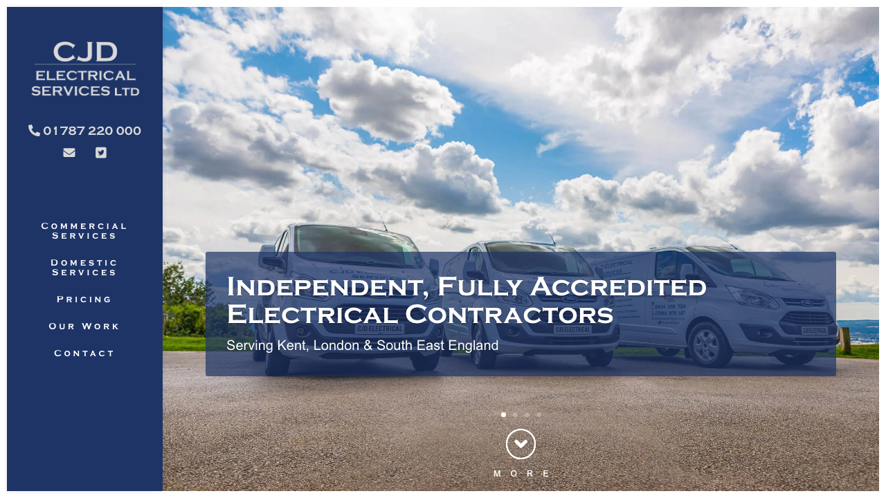 CJD ELECTRICAL SERVICES LIMITED website preview