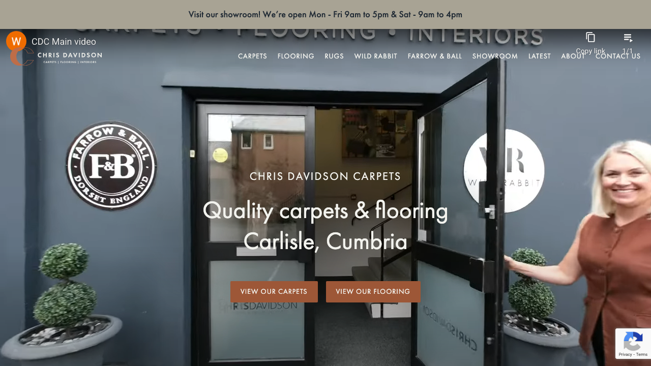 CHRIS DAVIDSON CARPETS LIMITED website preview