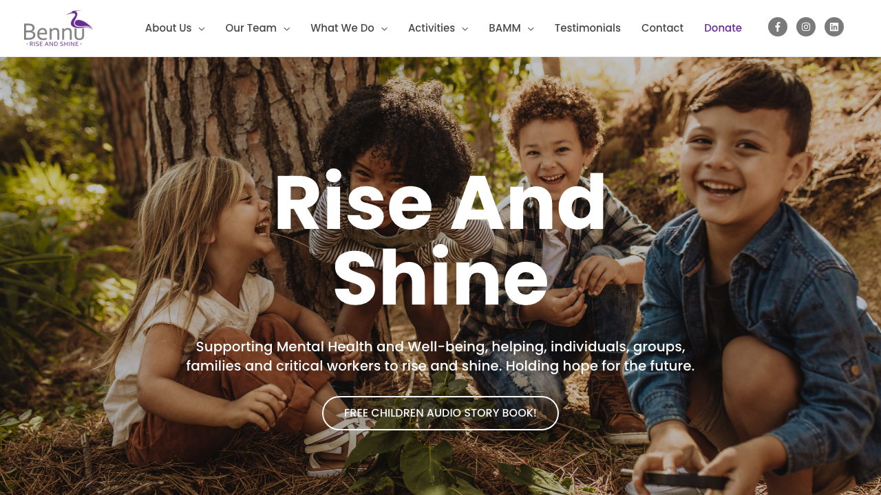 BENNU LONDON LIMITED website preview