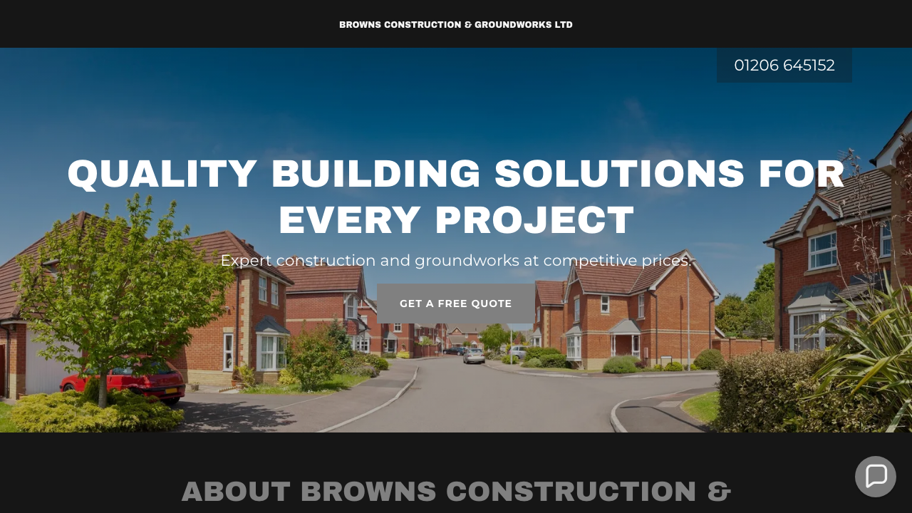 BROWNS CONSTRUCTION & GROUNDWORKS LTD website preview
