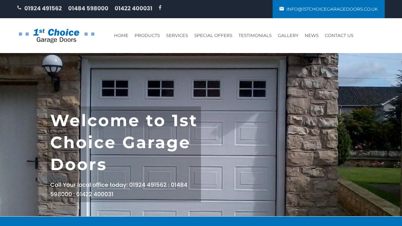 1ST CHOICE ACE GARAGE DOORS LTD website preview