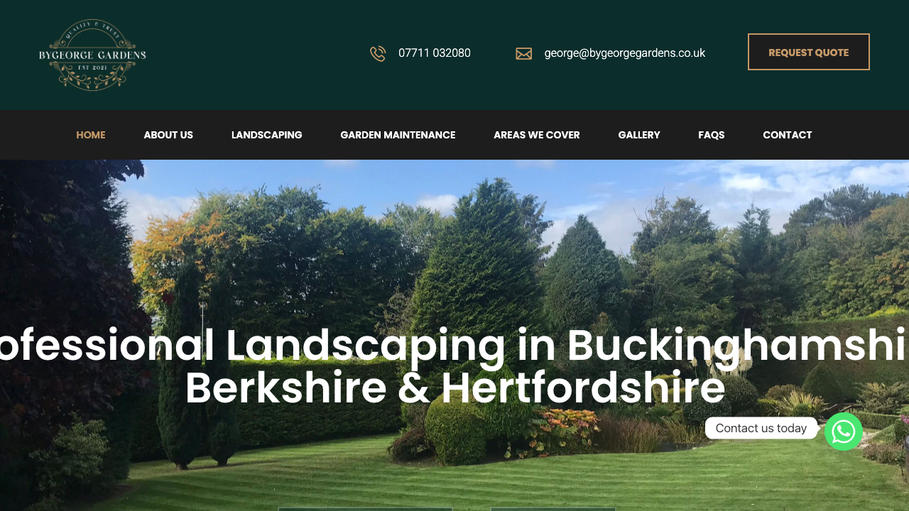 BY GEORGE GARDEN CARE LTD website preview