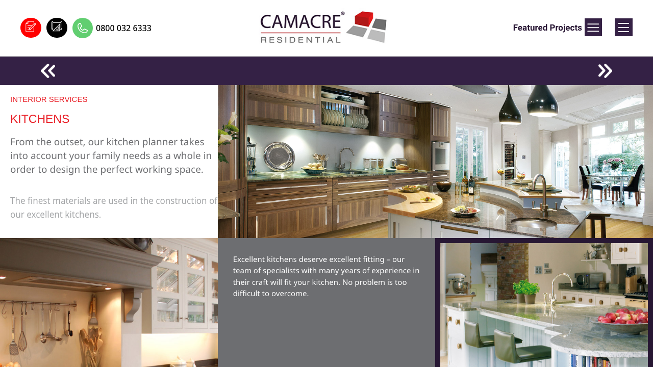 CAM KITCHENS LIMITED website preview