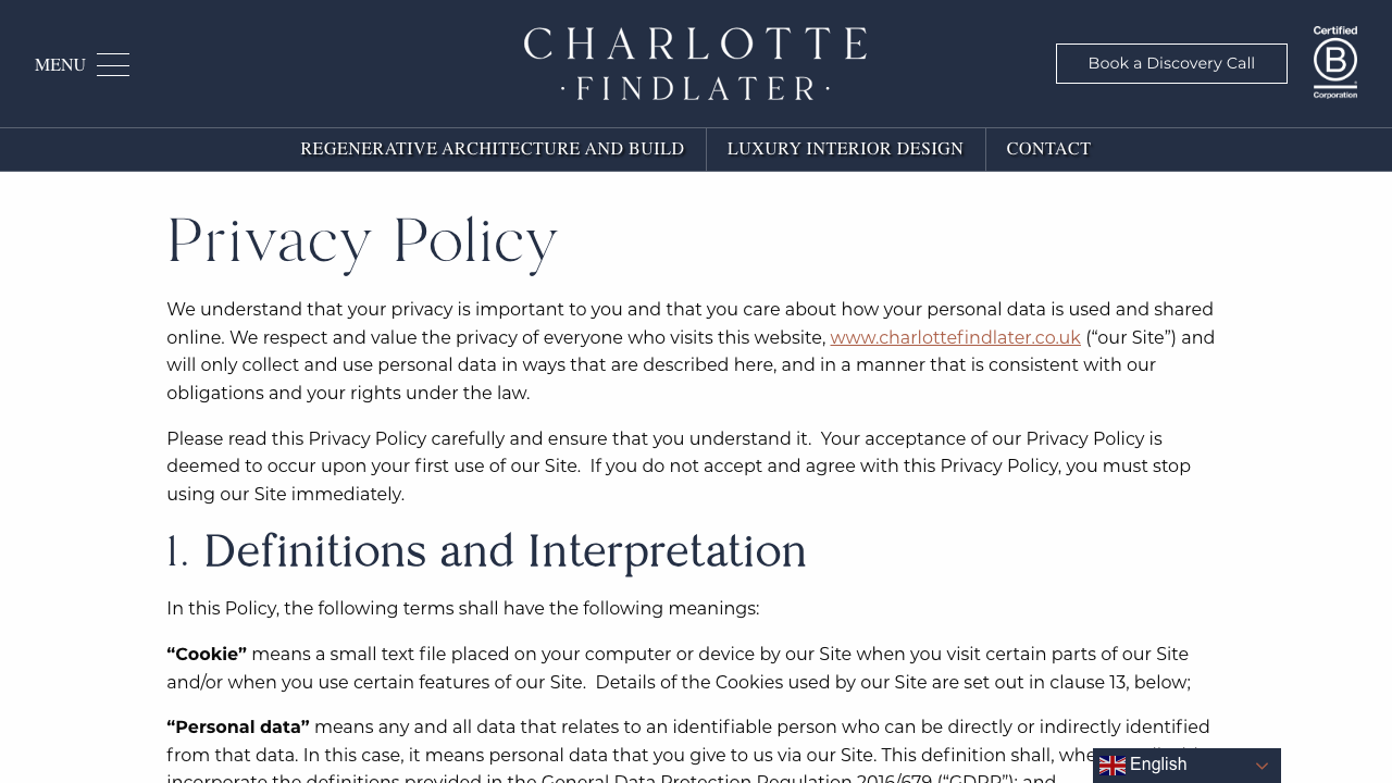 CHARLOTTE FINDLATER LIMITED website preview