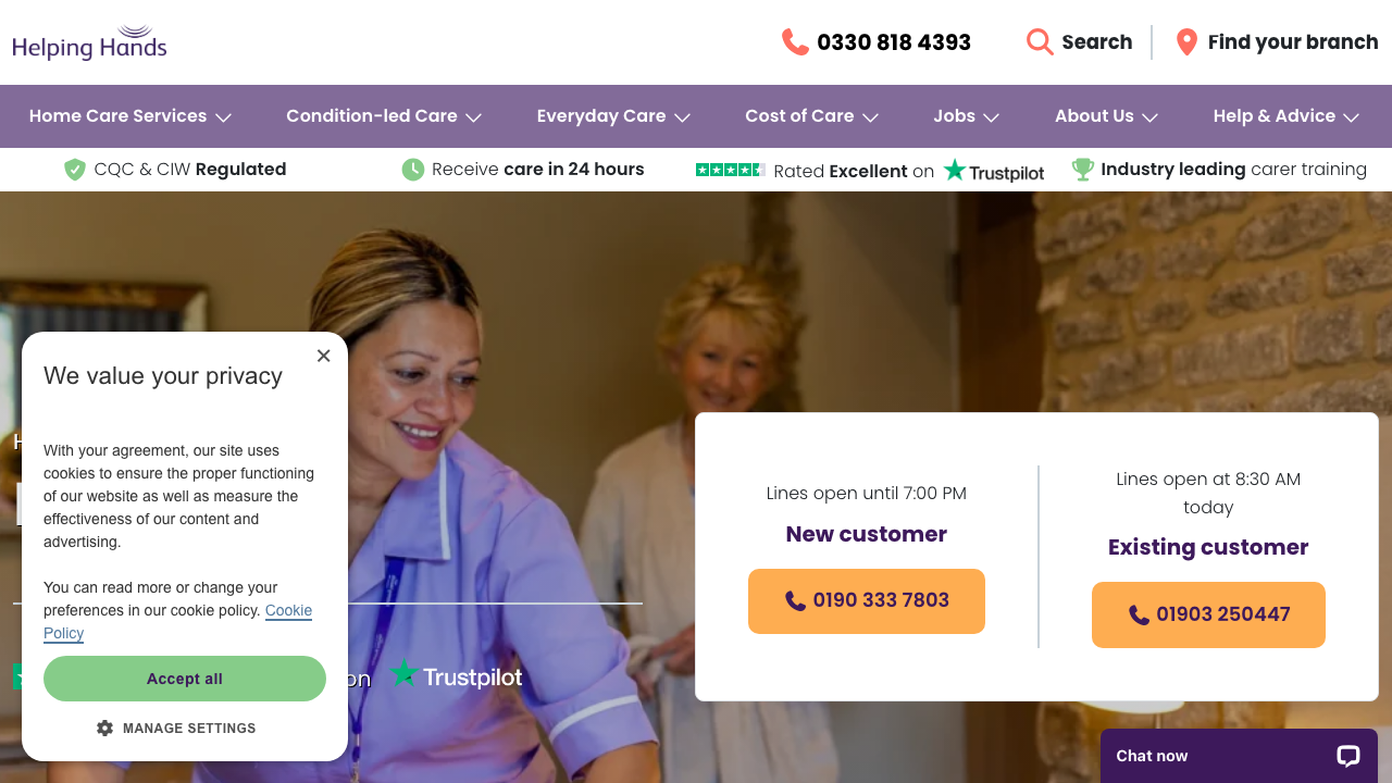 CARING HANDS GARDENING LTD website preview