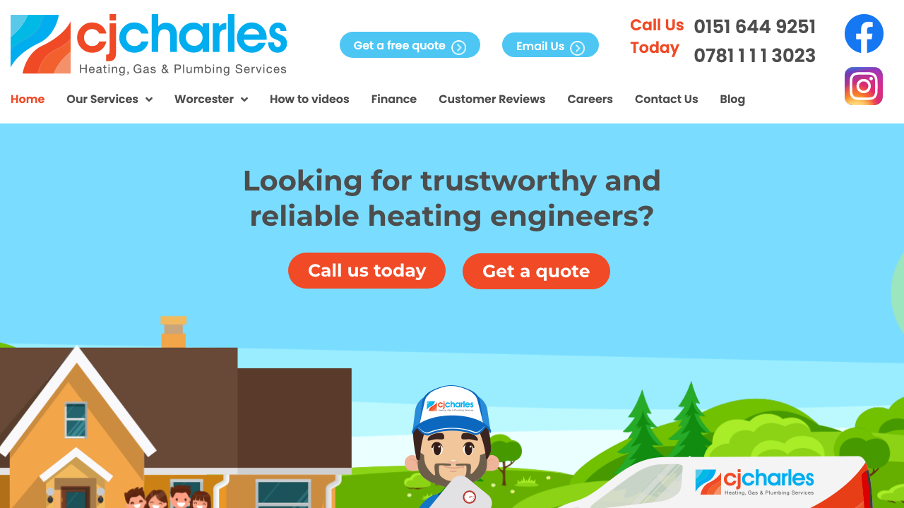 CJCHARLES LTD website preview