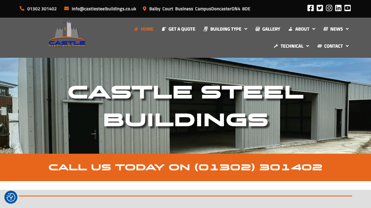 CASTLE STEEL BUILDINGS LIMITED website preview