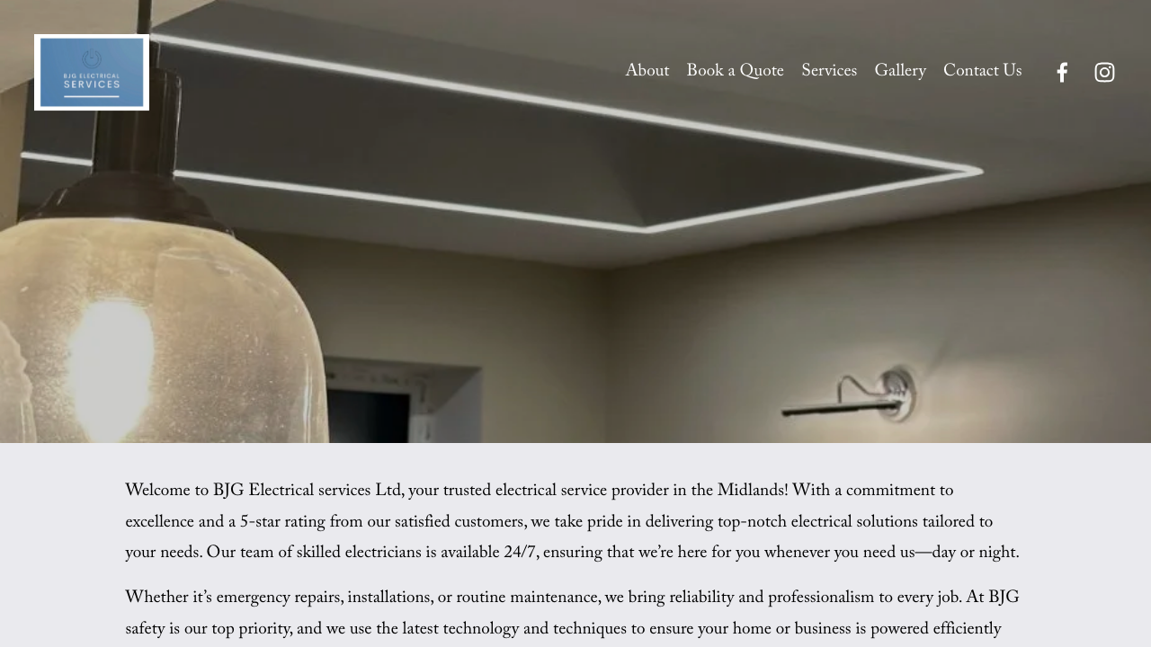 BJG ELECTRICAL LTD website preview