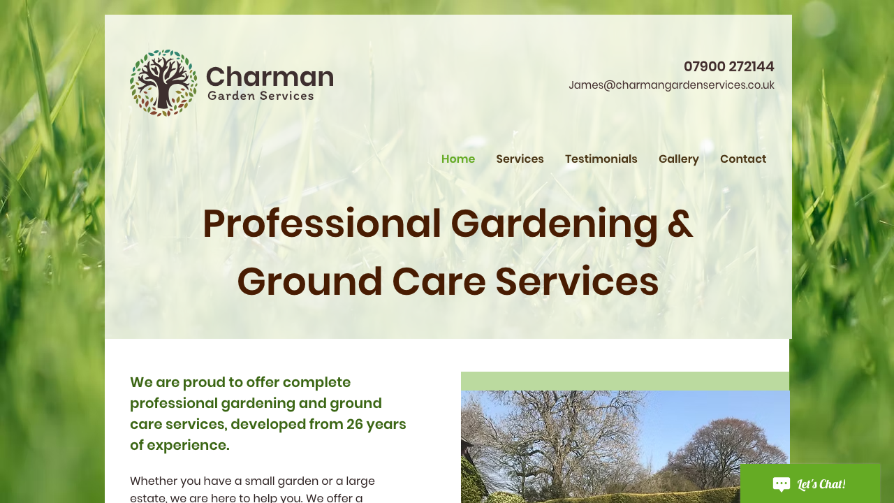 CHARMAN GARDENING LTD website preview