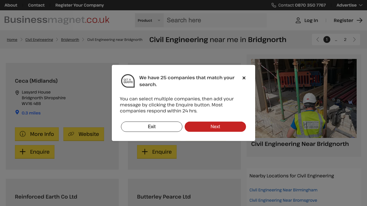 CC CIVILS LTD website preview