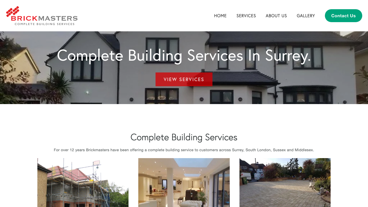 BRICKMASTERS LIMITED website preview