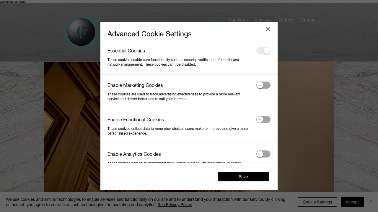CF CARPENTRY & JOINERY LIMITED website preview