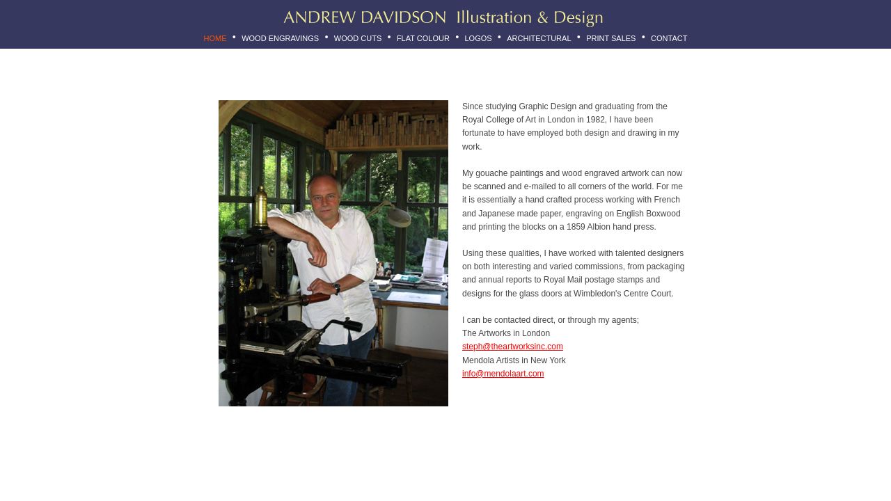 ANDREW DAVIDSON ILLUSTRATION LTD website preview