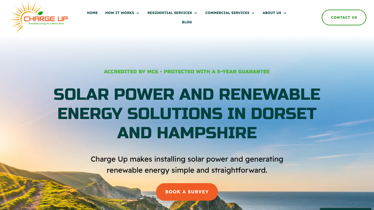 CHARGE UP (SOUTH) LTD website preview