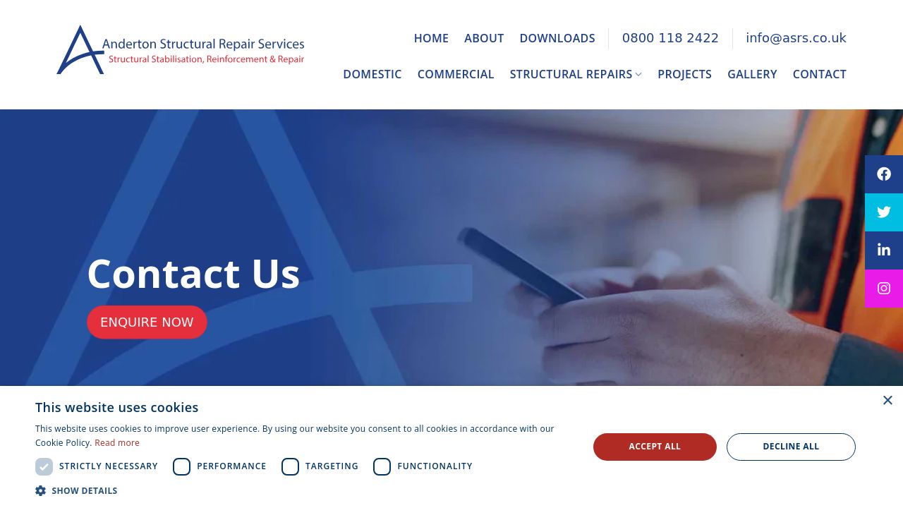ANDERTON STRUCTURAL LIMITED website preview