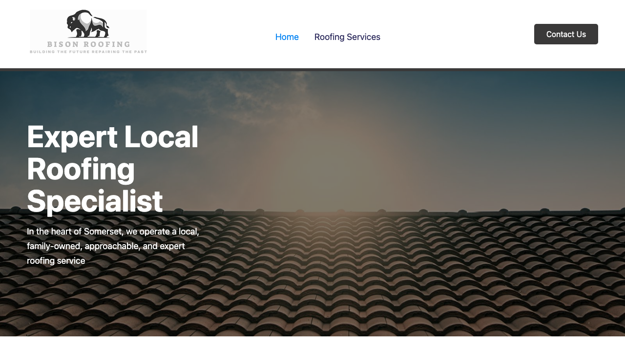 BISON ROOFING LTD website preview