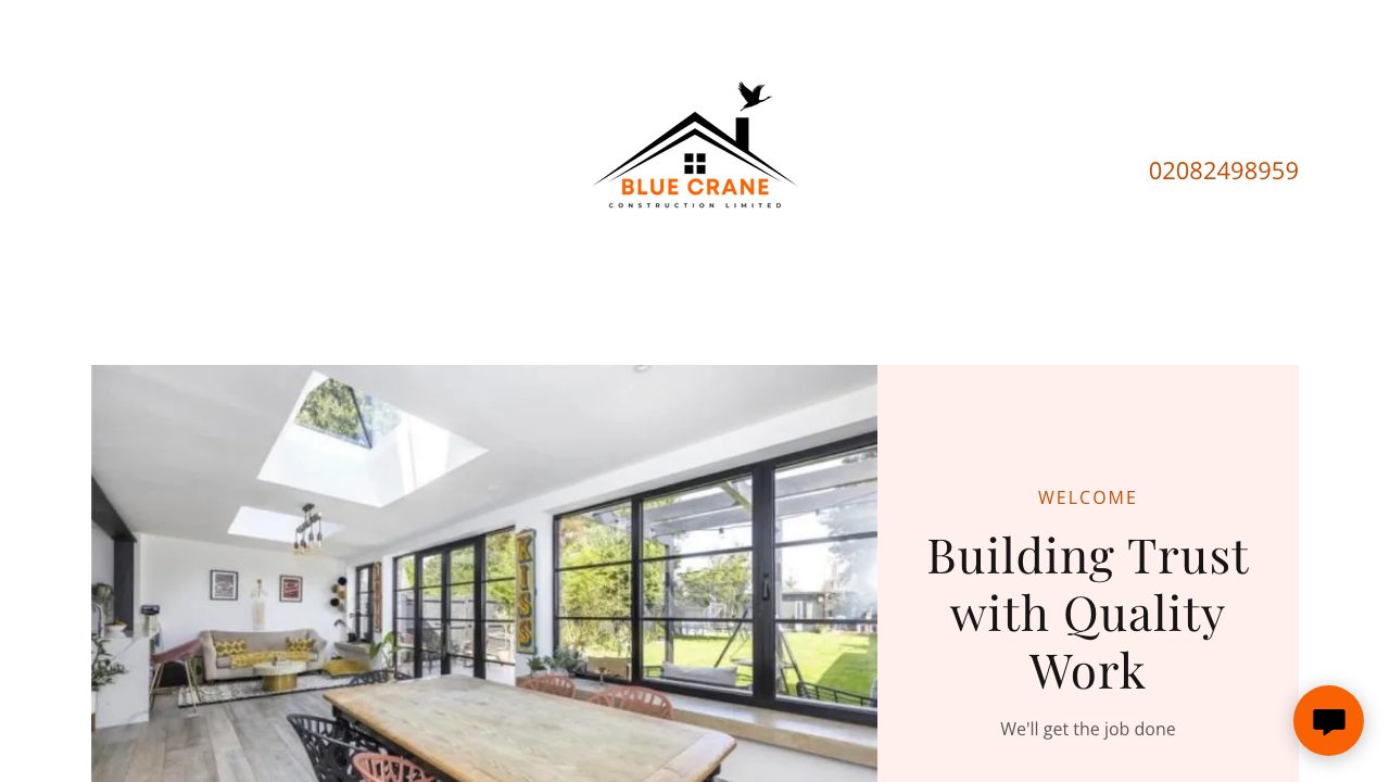 BLUE CRANE CONSTRUCTION LTD website preview