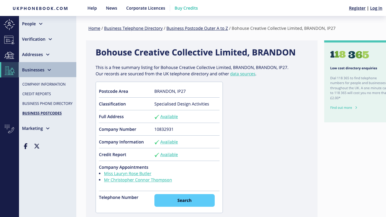 BOHOUSE CREATIVE COLLECTIVE LIMITED website preview