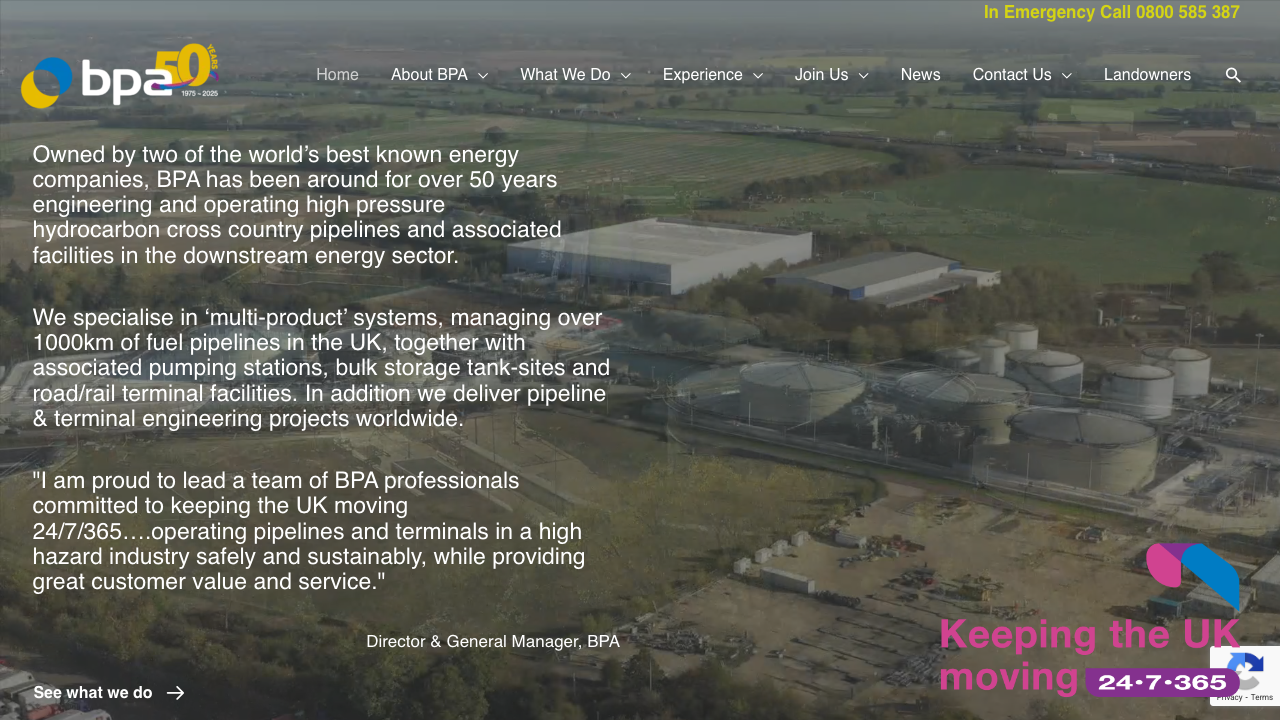 BPA UTILITY LTD website preview