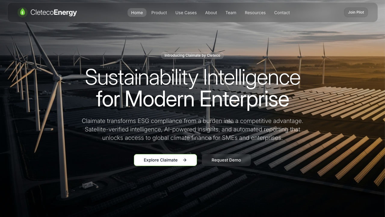 CLETECO ENERGY LTD website preview