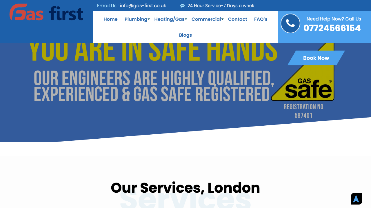 GAS FIRST LTD website preview