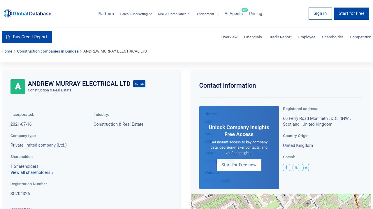 ANDREW MURRAY ELECTRICAL LTD website preview