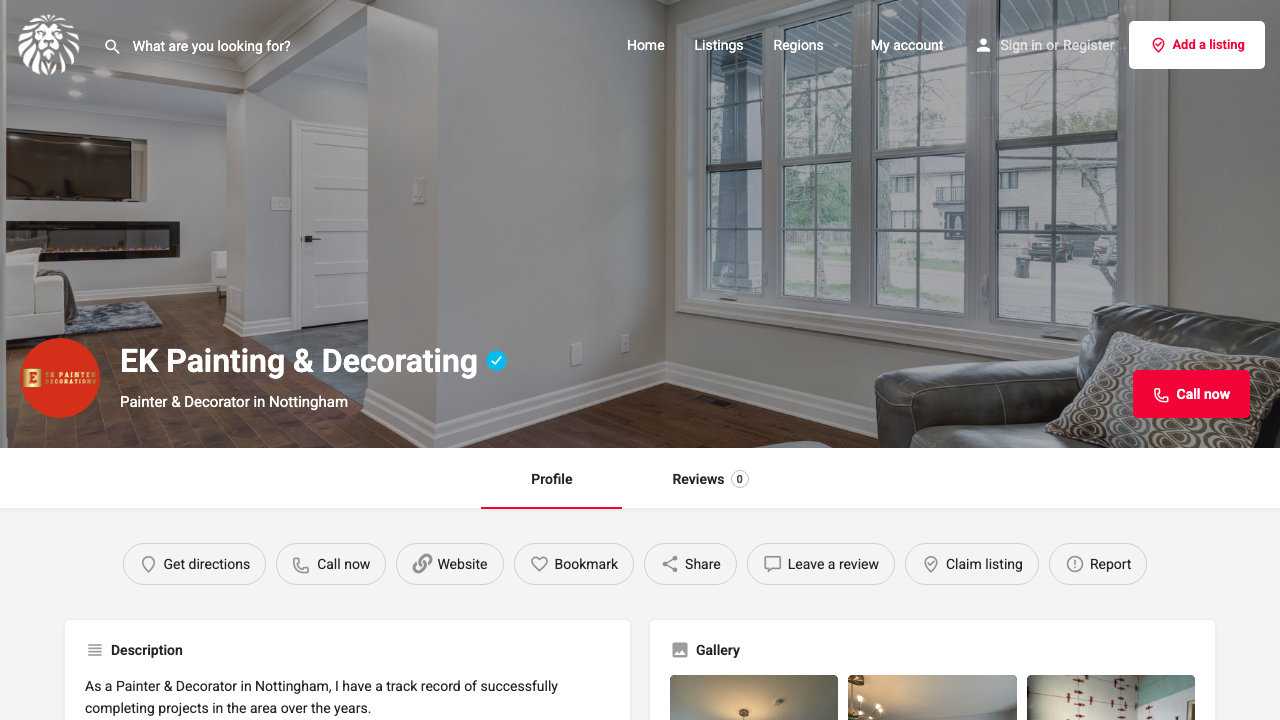 EKPAINTING&DECORATING LTD website preview