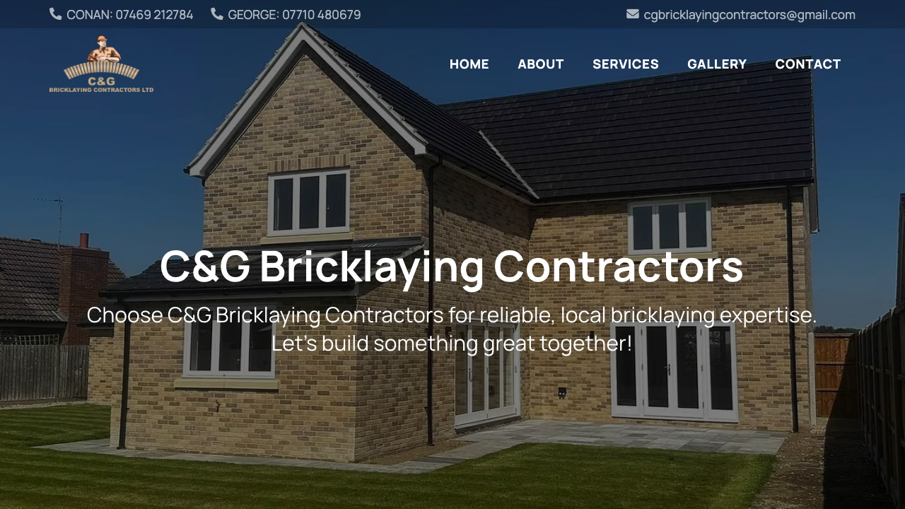 C&G BRICKWORK LIMITED website preview