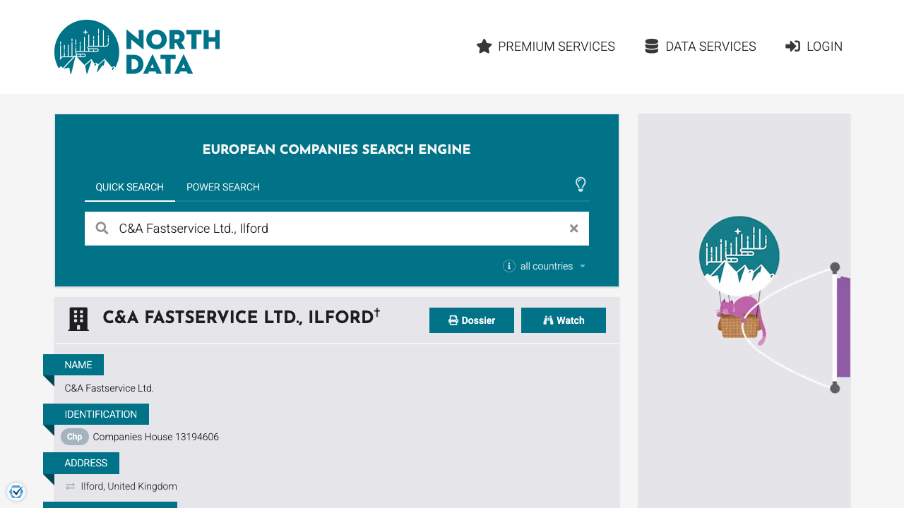 C & B FASTSERVICE LTD website preview