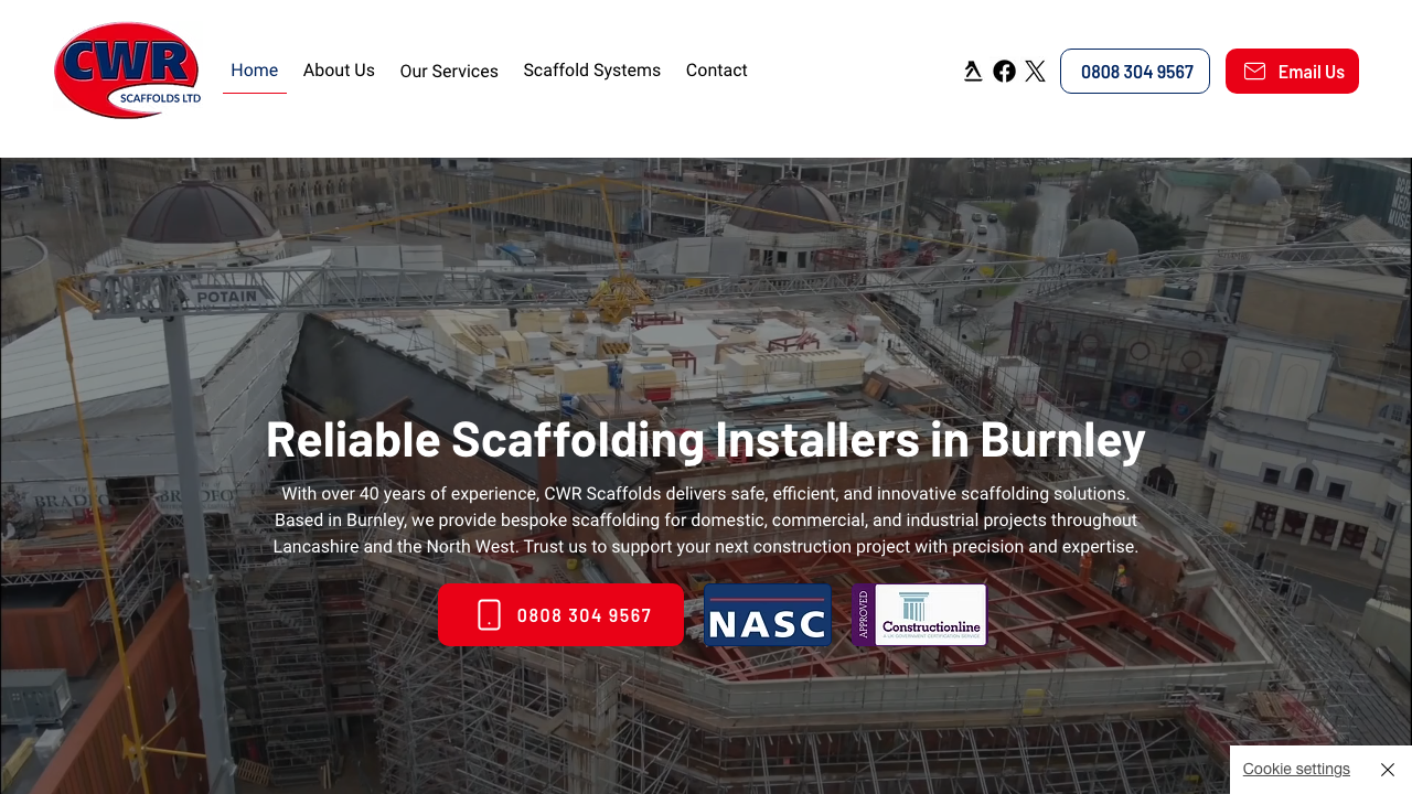 C&M SCAFFOLDING LTD website preview