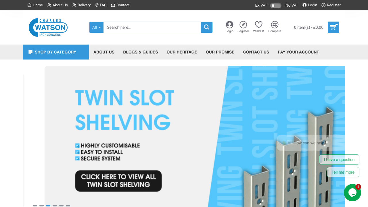 CHARLES WATSON (IRONMONGERS) LIMITED website preview