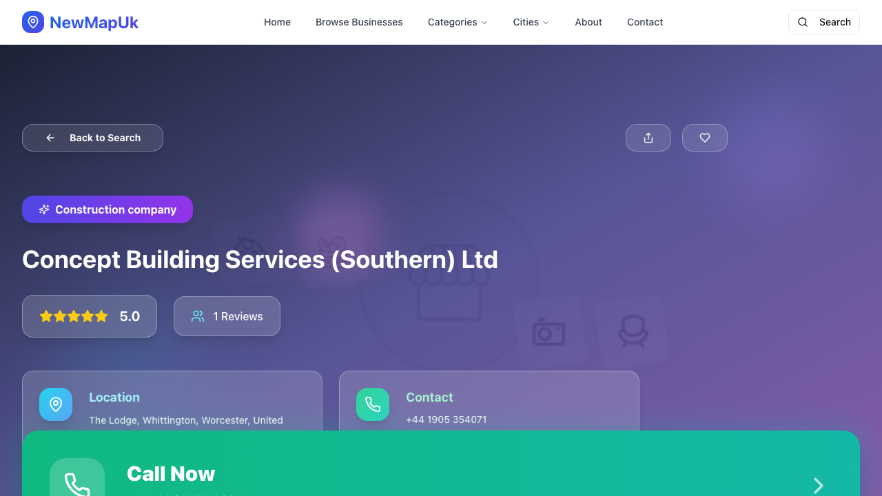 CI CONCEPT BUILDING LTD website preview