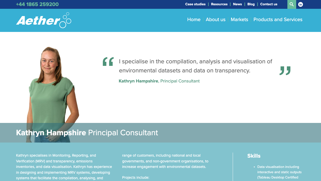 CATHERINE HAMPSHIRE LIMITED website preview