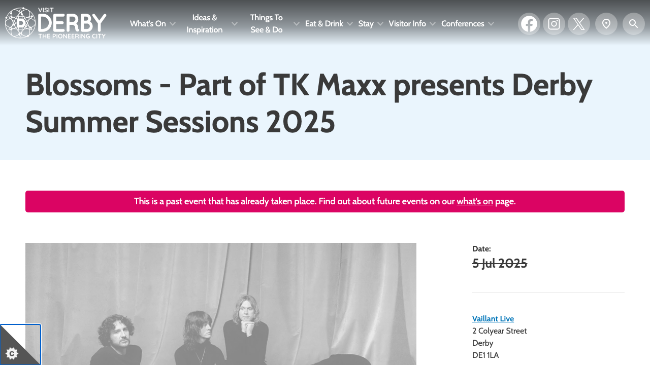 BLOSSOMS DERBY LTD website preview