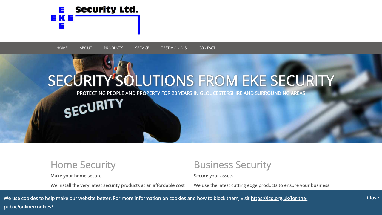 EKE SECURITY LTD website preview