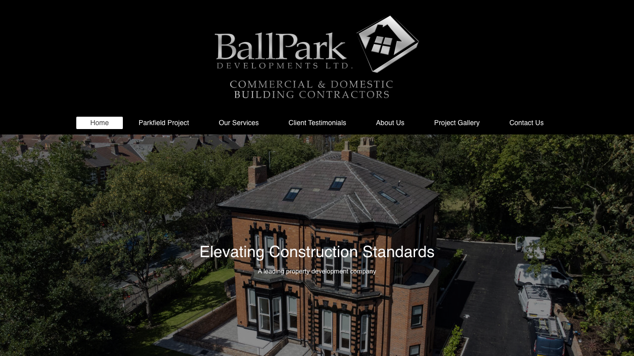BALLPARK DEVELOPMENTS LIMITED website preview