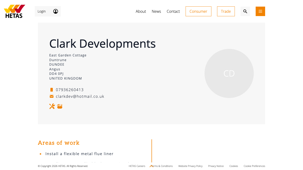CLARK DEVELOPMENTS DUNDEE LIMITED website preview