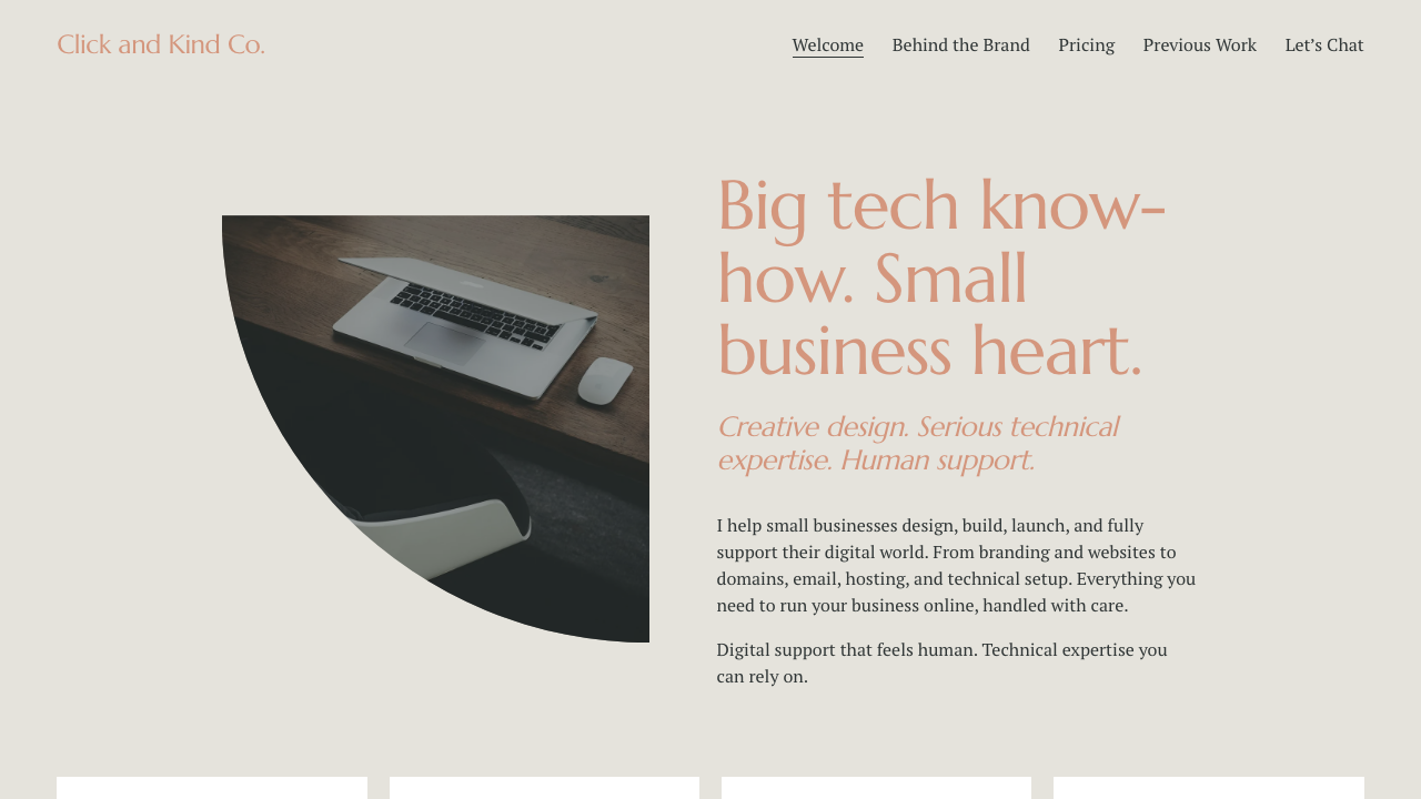 CLICK & KIND CO. LTD website preview