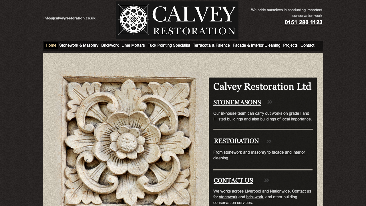 CALVEY CONSTRUCTION LTD website preview