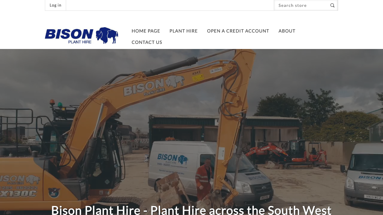 BISON PLANT HIRE LTD website preview