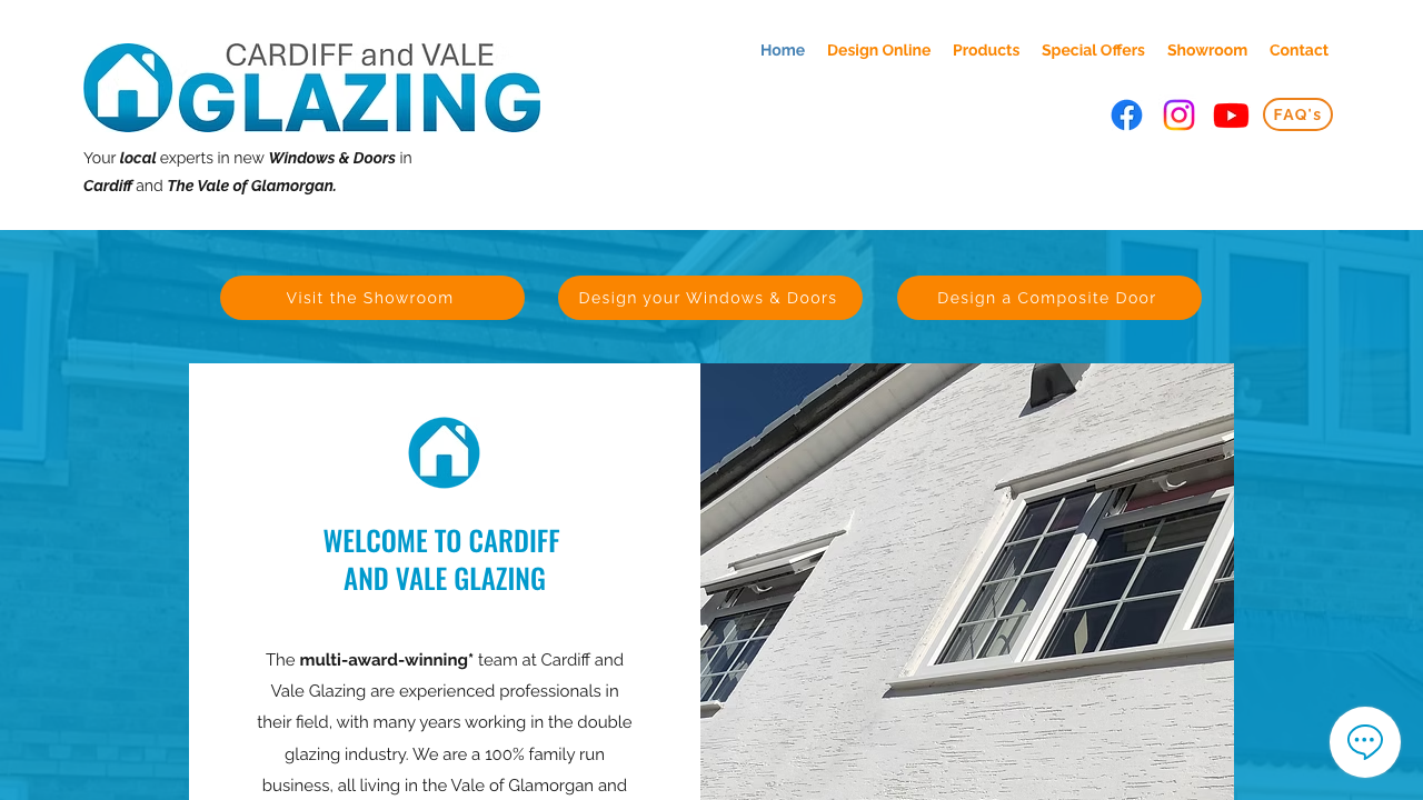 CARDIFF AND VALE GLAZING LIMITED website preview