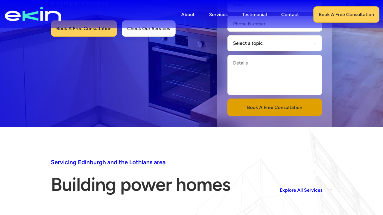 EKIN RENOVATIONS LTD website preview