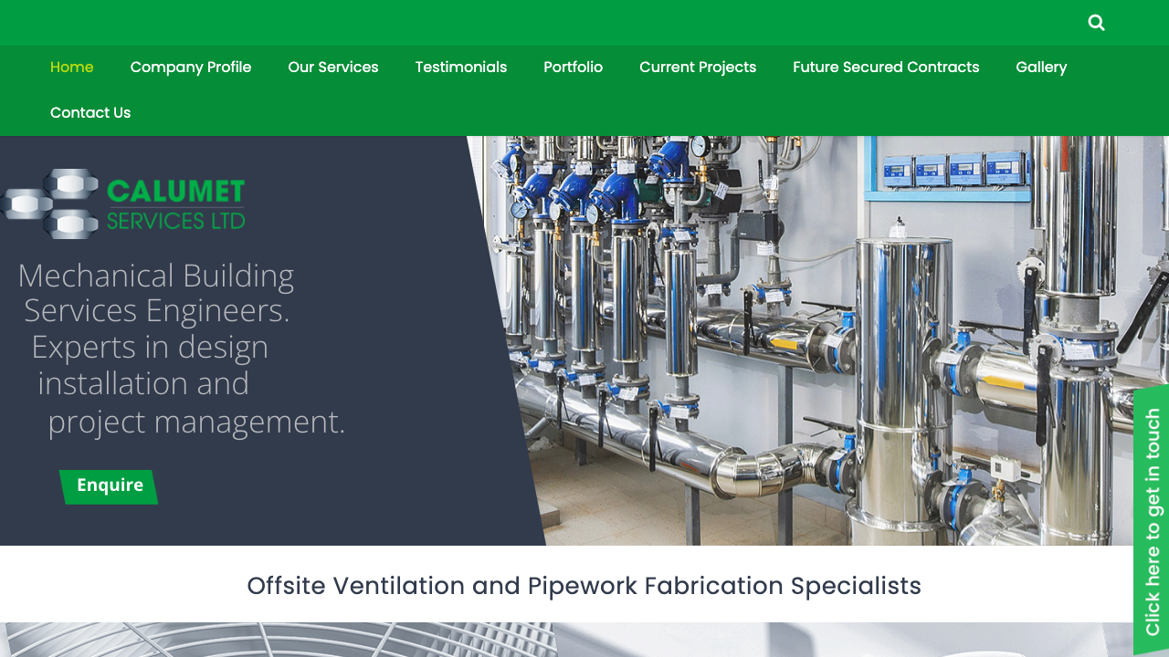 CALUMET SERVICES LIMITED website preview