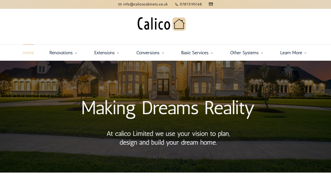 CALICO CABINETS LIMITED website preview