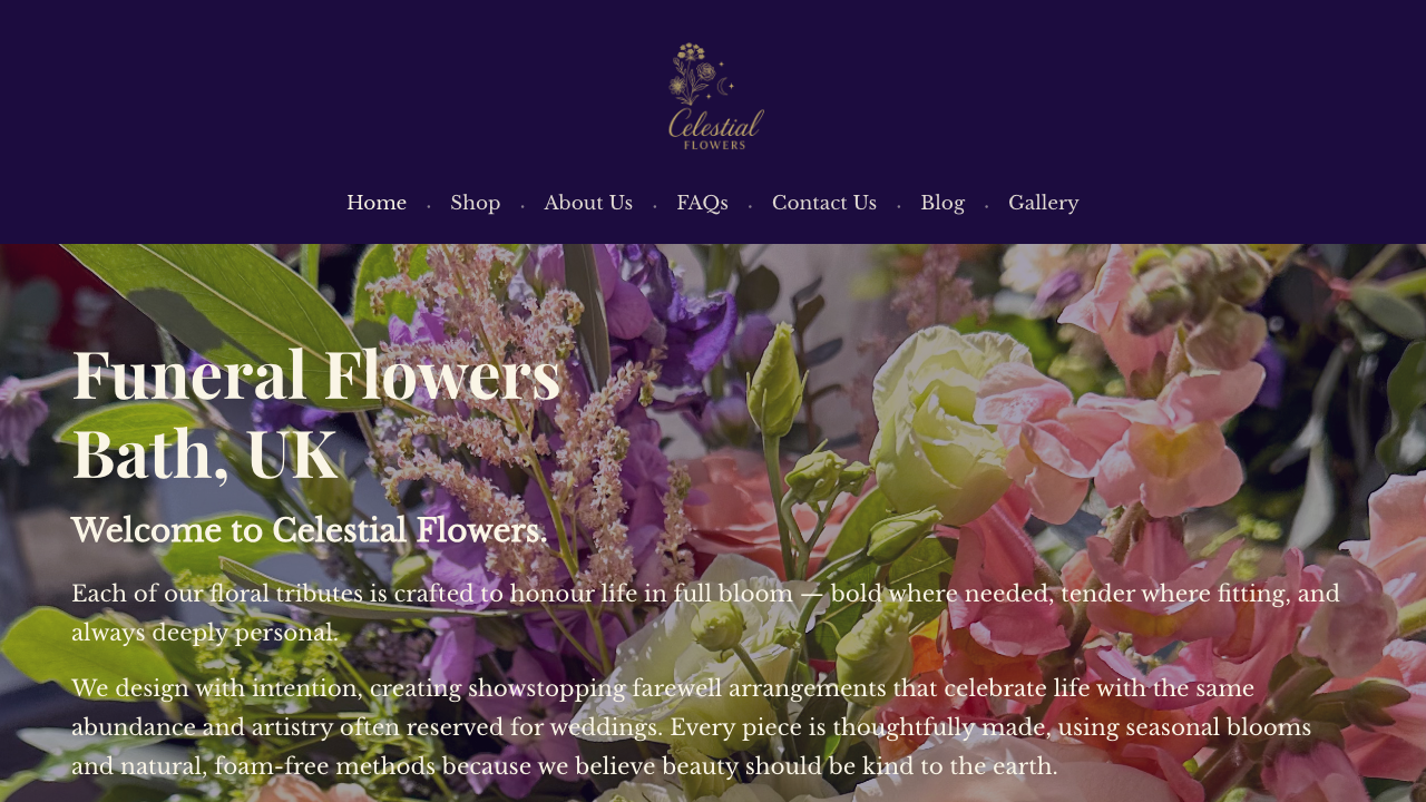 CELESTIAL FLOWERS LIMITED website preview