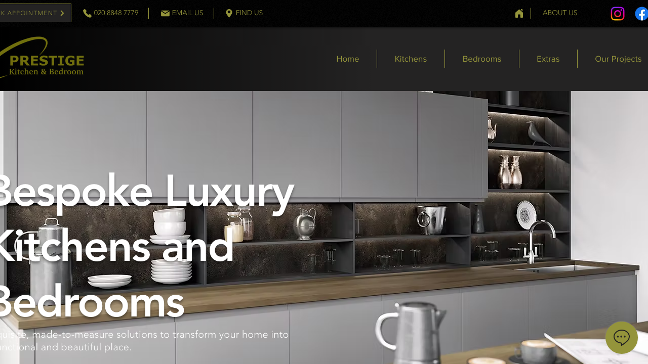 BESPOKE BEDROOMS & KITCHENS LIMITED website preview