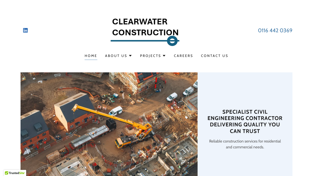 CLEARWATER CONSTRUCTION CO LTD website preview
