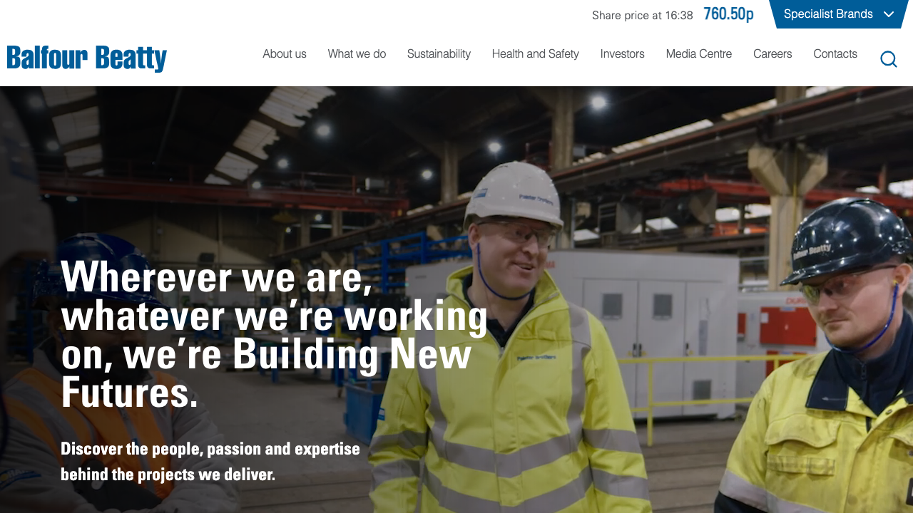 BALFOUR BEATTY INTERNATIONAL LIMITED website preview