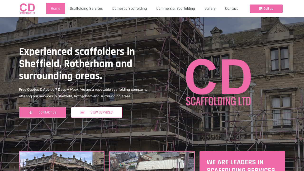 C D SCAFFOLDING LIMITED website preview