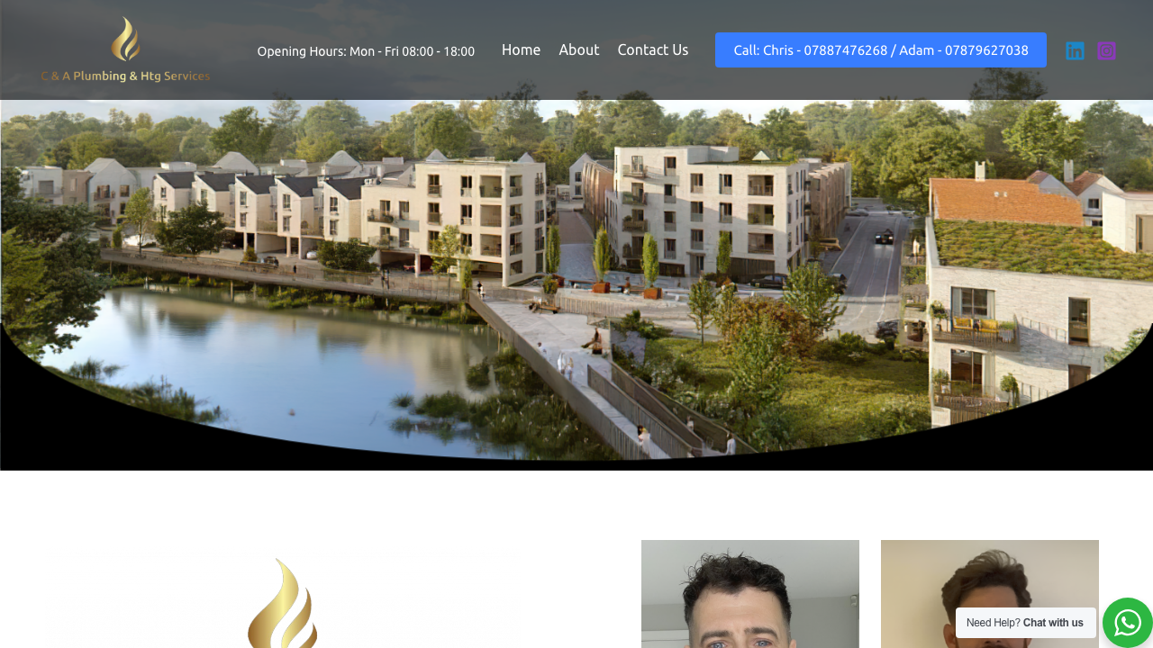 C&A PLUMBING & HEATING LIMITED website preview